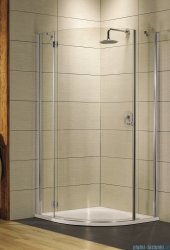 Radaway Torrenta PDJ kabina półokrągła 80x80 lewa szkło przejrzyste + Brodzik Delos A + Syfon 31710-01-01N