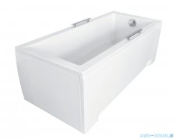 Besco Modern 120x70cm wanna prostokątna + obudowa + syfon #WAM-120-MO/#OAM-120-MO/19975