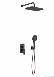 KFA MALAGA BLACK podtynkowy zestaw prysznicowy z baterią 3 funkcyjną czarny 4529-501-81