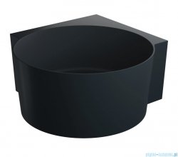 Omnires Ovo M+ wanna wolnostojąca narożna okrągła 120x120 cm black lava mat OVO120WNBLV