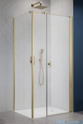 Radaway Nes Kds I Brushed Gold kabina 100x70cm prawa szczotkowane złoto 10023100-99-01R/10043070-99-01