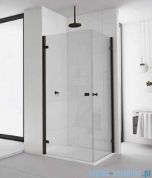 SanSwiss Annea Black Line kabina kwadratowa 90x90cm profile czarne AN1CG09000607/AN1CD09000607