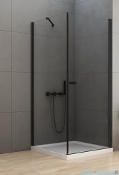 New Trendy New Soleo Black 100x90x195 cm kabina prostokątna wspornik skośny przejrzyste D-0232A/D-0115B