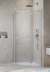 Radaway Essenza 8 Brushed Nickel Ptj kabina pięciokątna 100x80cm prawa szczotkowany nikiel 10490000-91-01R/10490800-01-01