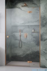 Radaway Essenza Brushed Copper Dwj drzwi wnękowe 100cm prawe szczotkowana miedź/szkło przejrzyste 1385014-93-01R