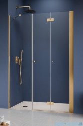 Radaway Nes Gold DWSB drzwi wnękowe 130cm W4 prawe złoty połysk szkło przejrzyste 10044750-09-01R/10045550-01-01