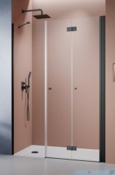 Radaway Nes Black DWSB drzwi wnękowe 150cm W4 prawe czarny mat szkło przejrzyste 10044950-54-01R/10045550-01-01