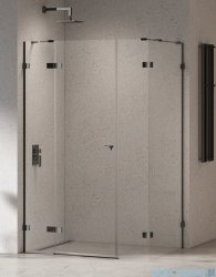 New Trendy Eventa Black Chrome kabina prysznicowa prostokątna 110x80x200 cm lewa przejrzyste czarny połysk EXK-6230