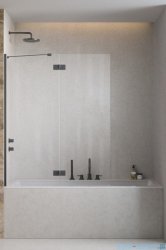 Radaway Essenza Brushed GunMetal PND II parawan nawannowy 100cm lewy szczotkowany grafit/przejrzyste 110002100-92-01L