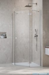Radaway Essenza Ptj Brushed Nickel kabina pięciokątna 90x80cm prawa szczotkowany nikiel 1385010-91-01R/1385053-01-01
