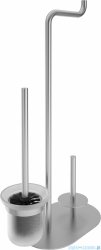 Deante SILIA Stojak na papier 3 funkcyjny stal szczotkowana ADI_F732