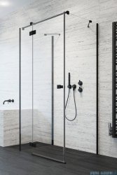 Radaway Essenza Black Kdj+S kabina 75x90x75cm lewa szkło przejrzyste 1384049-01-01/1385020-54-01L/1384049-01-01