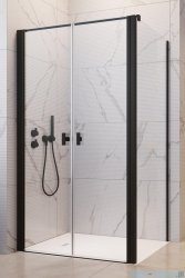Radaway Nes 8 Black DWD+S kabina 80x70cm czarny mat/szkło przejrzyste 10081180-54-01/10080070-54-01