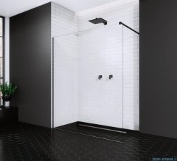 Radaway Modo New Black II kabina Walk-in 30-100x150-200 czarny mat/szkło przejrzyste 389903-54-01