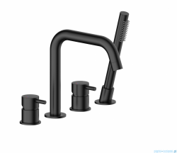 KFA MOZA BLACK bateria wannowa 4-otworowa czarny 5035-210-81