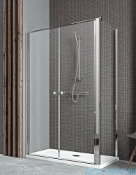 Radaway Eos II DWD+S Kabina 120x80 lewa szkło przejrzyste + brodzik Argos D + syfon 3799494-01/3799410-01R/4AD812-01