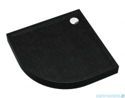 Schedpol Schedline Cameron Black Stone brodzik półokrągły 80x80x12cm 3ST.C1O-8080/C/ST