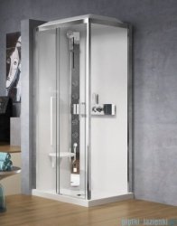 Novellini Glax 3 standard kabina prysznicowa 120x90 lewa srebrny GL32P299ST-1B