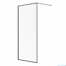 Radaway Modo F II Black kabina Walk-in 110x201cm Czarna szkło przejrzyste 10409114-54-01