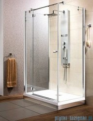 Radaway Kabina prysznicowa Fuenta KDJ+S 80x80x80 lewa szkło przejrzyste + Brodzik Argos C + syfon 381031-01L1 / 381031-01L2