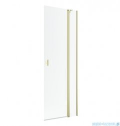 Radaway Nes KDD II Brushed Light Gold kabina walk-in 100cm prawa szczotkowane jasne złoto szkło przejrzyste 10031100-98-01R
