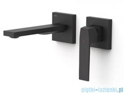 Tres SLIM EXCLUSIVE Bateria umywalkowa podtynkowa czarny mat 20230001NM