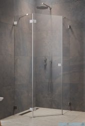 Radaway Essenza Ptj Brushed Nickel kabina pięciokątna 90x90cm lewa szczotkowany nikiel 1385010-91-01L/1385050-01-01