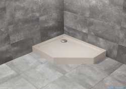 Radaway Doros PT E Compact Stone brodzik pięciokątny 90x80 lewy kaszmirowy SDRPTP9080-05-84SL