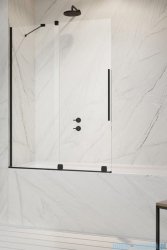 Radaway Furo Black PND II parawan nawannowy 140cm lewy szkło przejrzyste 10109738-54-01L/10112694-01-01