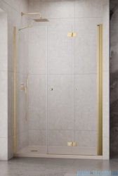 Radaway Nes Brushed Gold DWSB drzwi wnękowe 130cm W3 prawe złoto szczotkowane szkło przejrzyste 10044850-99-01R/10045450-01-01