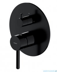 Omnires Y element natynkowy baterii prysznicowej 2-wyjściowej czarny półmat Y1247ROBL