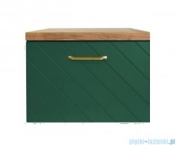 Besco Floo szafka podumywalkowa lewa 60x50x40cm zielona, uchwyt czarny SUF-654-ZCL