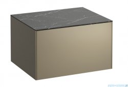 Laufen SONAR szafka pod umywalkę 57x45 cm Tytanowy lakierowany/Czarna Marquina H4054000341421