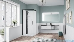 Novellini Glax 1 2.0 kabina standard 80x80 lewa czarna G21GF80SM-1HH