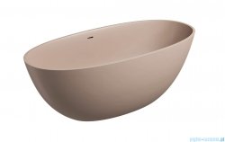 Omnires Shell M+ wanna wolnostojąca z przelewem 160x75 cm dune beige mat SHELLWWZPDB