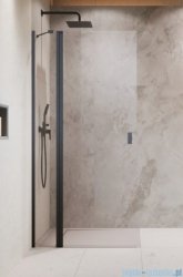 Radaway Nes KDD II Brushed GunMetal kabina walk-in 90cm lewa szczotkowany grafit szkło przejrzyste 10031090-92-01L