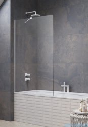Radaway Modo New White Pnj parawan nawannowy 90cm L/P biały mat/szkło przejrzyste 10006090-04-01