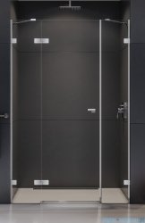 New Trendy Eventa drzwi wnękowe pojedyncze z dodatkową ścianką 110x200 cm przejrzyste lewe chrom EXK-4460