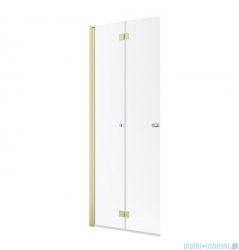 Radaway Nes 6 KDD B Brushed Light Gold kabina walk-in 90cm lewa szczotkowane jasne złoto szkło przejrzyste 10024090-98-01L