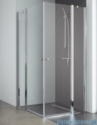 Radaway Eos II KDD kabina prysznicowa 90x80 szkło przejrzyste + brodzik Argos D + syfon 3799461-01L/3799460-01R/4AD89-01