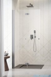 Radaway Nes 6 Brushed Nickel KDD B kabina walk-in 90cm lewa szczotkowany nikiel szkło przejrzyste 10024090-91-01L