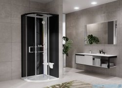 Novellini Glax 2 2.0 kabina z hydromasażem hydro plus 90x90 biała G22R90T1L-1UH