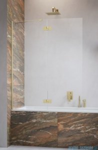 Radaway Essenza Brushed Gold PND II parawan nawannowy 110cm lewy szczotkowane złoto/przejrzyste 110002110-99-01L