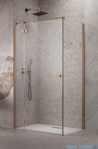 Radaway Essenza 8 Brushed Copper Kdj kabina 90x70cm lewa szczotkowana miedź 10480612-01-01L/10470237-93-01L/10113070-01-01