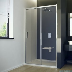 Besco Actis drzwi prysznicowe 100x195cm przejrzyste DA-100