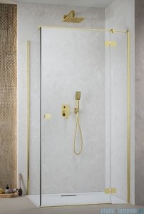 Radaway Essenza Kdj Gold kabina 90x75cm prawa szkło przejrzyste 1385044-09-01R/1384049-01-01