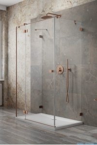 Radaway Essenza Pro Brushed Copper Kdj+S kabina 90x100x90cm lewa szczotkowana miedź 10097310-93-01L/10098090-01-01/10098090-01-01
