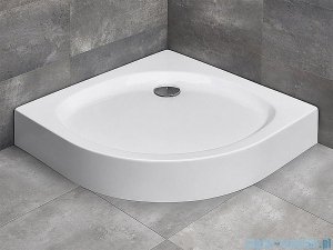 Radaway Brodzik półokrągły Patmos A Compact 90x90 ze zintegrowaną obudową 4S99155-05