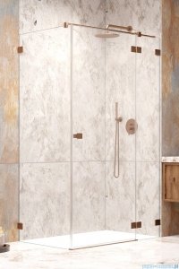 Radaway Essenza Pro Brushed Copper Kdj kabina 90x100cm prawa szczotkowana miedź 10097090-93-01R/10098100-01-01