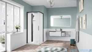 Novellini Glax 1 2.0 kabina standard 80x80 lewa czarna G21GF80SMFL-1HH